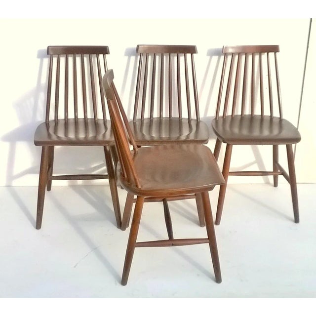 Dining Chairs by Ilmari Tapiovaara for Edsby Verken, 1960s, Set of 4 For Sale - Image 6 of 8