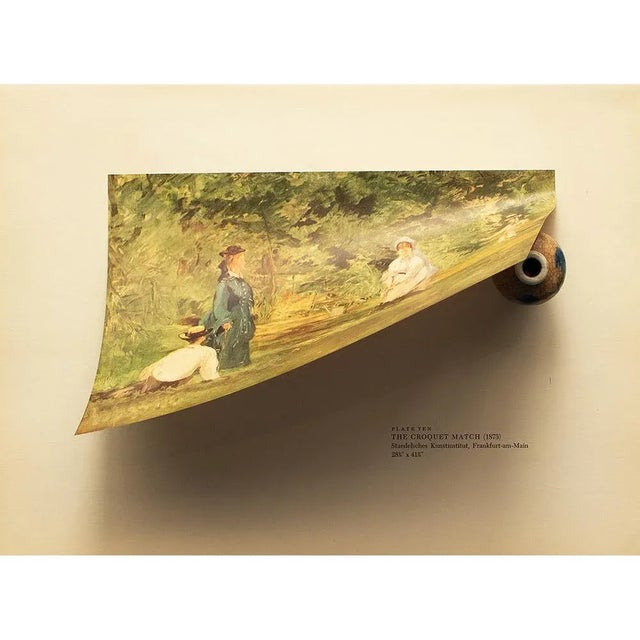 French 1953 After Edouard Manet "The Croquet Match" First Edition Full-Color Print For Sale - Image 3 of 8