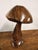 Early 21st Century Hand-Carved Wooden Mushroom Table Lamp with Integrated Led For Sale - Image 5 of 18