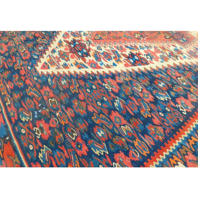 Antique Persian Senneh Kilim. 3'10"x 4'10" For Sale In Los Angeles - Image 6 of 12