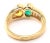 Gold Van Cleef & Arpels 18k Gold Diamond Emerald Yellow Sapphire Ring Paper, size 6 For Sale - Image 8 of 12