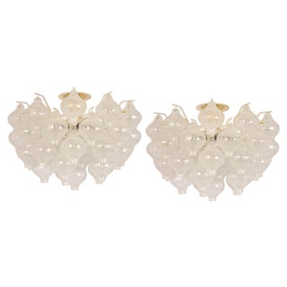 Large Glass Flush Mount by Kalmar, Austria, 1960s For Sale