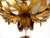 Brutalist Florentine Gold-Plated Iron Ceiling Lamp, 1960s For Sale - Image 14 of 18