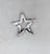 Vintage 1950s Signed Kramer of Ny Rhodium Plated Clear Rhinestone Star Brooch For Sale - Image 10 of 10
