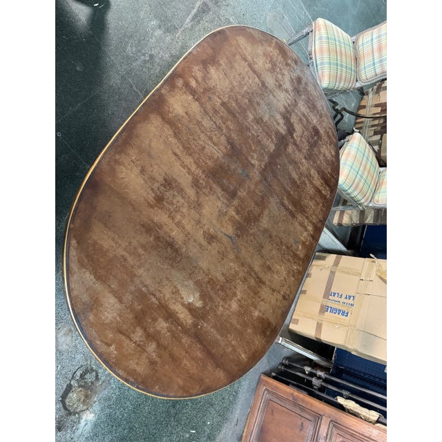 19th Century 19th Century French Vendange Oval Tilt-Top Wine Tasting Table For Sale - Image 5 of 5