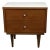 Mid-Century Modern White Top Nightstand For Sale