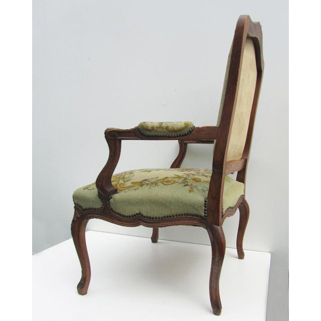 Antique Louis XV Armchair, 1700s For Sale - Image 9 of 14