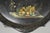 Ceramic Antique French Papier Mache Tole Hand Painted Fruit Still Life and Bird Tray For Sale - Image 7 of 12