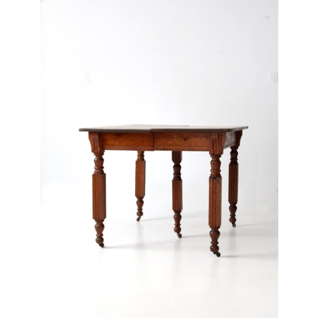 Antique Five Leg Dining Table For Sale - Image 11 of 15