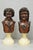 Late 20th Century Classical Maitland Smith Style Carved Mahogany Wood Bust on Alabaster - A Pair For Sale - Image 14 of 15