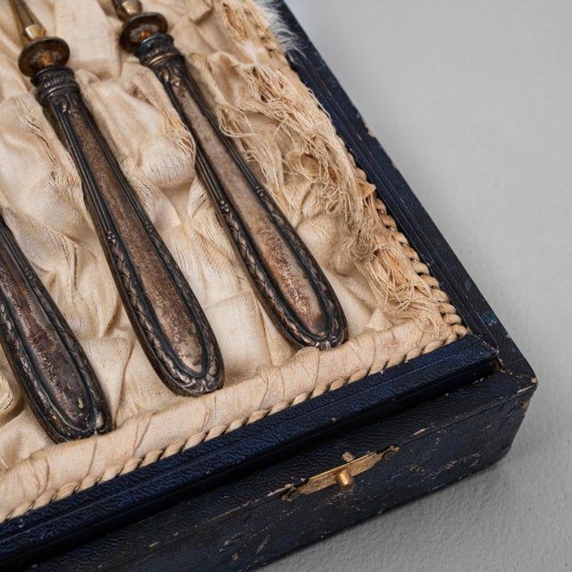 19th Century French Silver Plated Forks - Set of 12 For Sale - Image 14 of 18