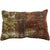 Pillow made from antique Persian Mahal rug with cotton back.