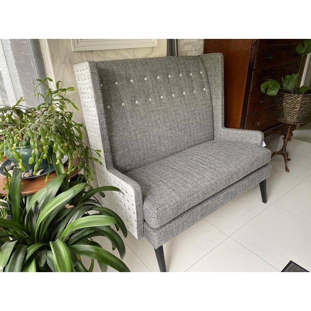 Harper Bench with Arms by Designers Guild For Sale - Image 4 of 16