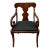 Vintage Traditional Empire Style Cherry Arm Chair For Sale