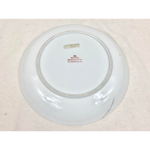 Large Vintage Chinoiserie Decorative Bowl For Sale - Image 9 of 12