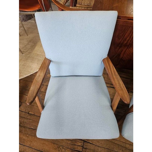Mid-Century Modern Pair of Danish Vintage Lounge Chairs, 1960s For Sale - Image 3 of 11