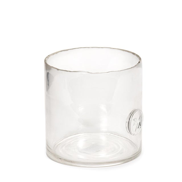 This Monogrammed Glass Votive is crafted using the traditional scissor-cut method, where artisans hand-cut the glass while...