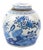 Vintage Chinoiserie Blue and White Birds Ginger Jar For Sale