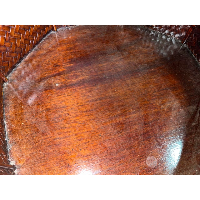 Early 20th Century Large Chinese Rattan Sectional Basket For Sale In Los Angeles - Image 6 of 12