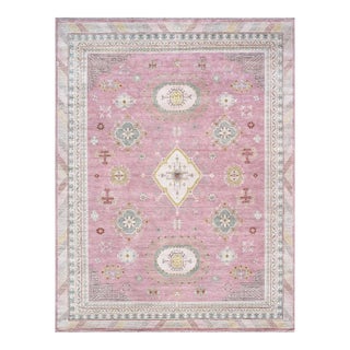 Pasargad Home Khotan Pink Wool Area Rug- 9' 2'' X 11'11'' For Sale