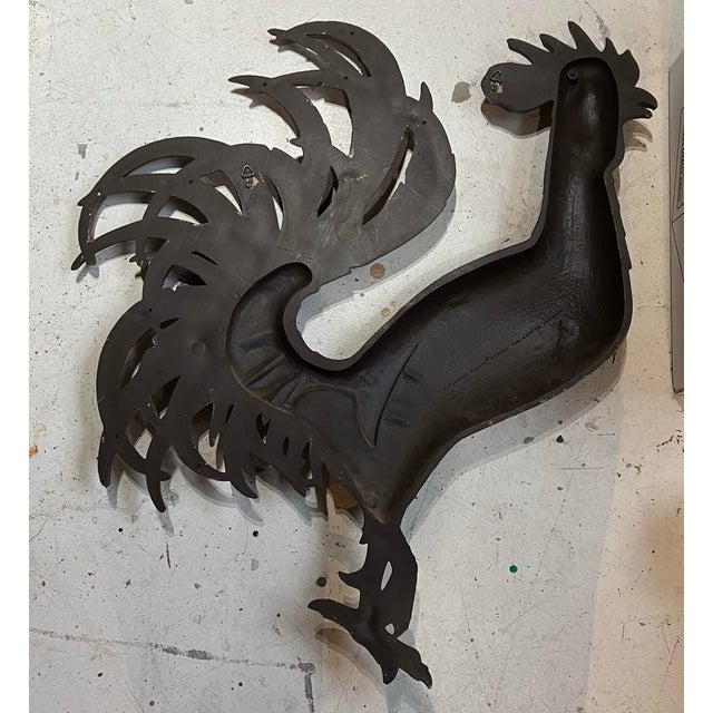 MCM Syrocco Sculptural Rooster Wall Plaque For Sale - Image 9 of 12