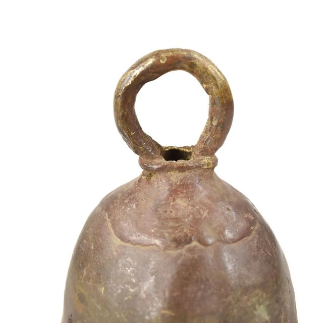 Metal Early 20th Century Benue Brass Bell Nigeria For Sale - Image 7 of 7