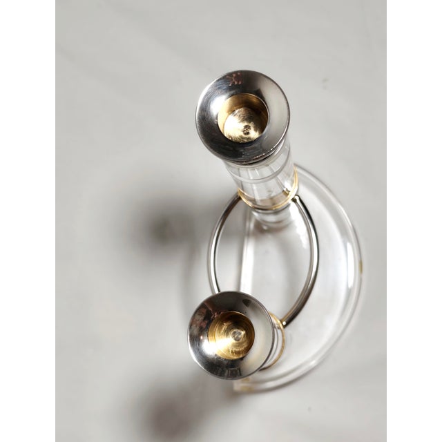 Vintage Spanish Acrylic and Metal Chandelier, 1970s For Sale - Image 6 of 9