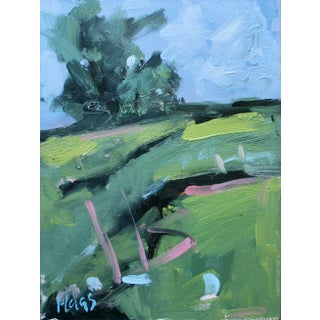 Mt. Diablo View, Contemporary Modern Abstract Oil Painting For Sale