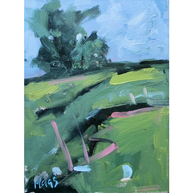 Mt. Diablo View, Contemporary Modern Abstract Oil Painting For Sale