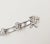 Modern Vintage 1970s Monet Rhodium Plated Buckle Bracelet For Sale - Image 3 of 8