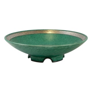 Argenta Silver Overlay Bowl by Wilhelm Kåge for Gustavsberg, Sweden, 1935 For Sale