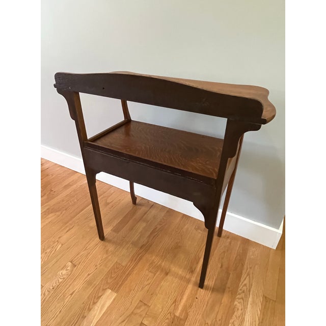 1900 - 1909 Antique Oak Server For Sale - Image 5 of 10