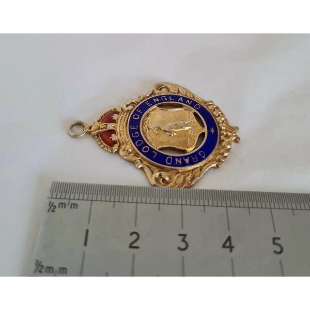 Sterling Silver-Gilt Masonic Buffalo Presentation Medallion, Chester, 1933 For Sale - Image 6 of 7