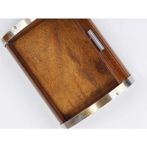 Large Art Deco Jewelry Storage Cigarette Box with Roll Top attributed to Carl Auböck, Vienna, 1930s For Sale - Image 17 of 18