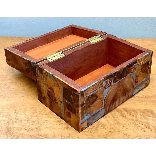 Vintage Wood Mosaic Box For Sale - Image 16 of 17