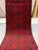 1990s Extra-Long Red and Navy Tribal Medallion Runner Rug, 2'7" X 19'1" For Sale - Image 5 of 16