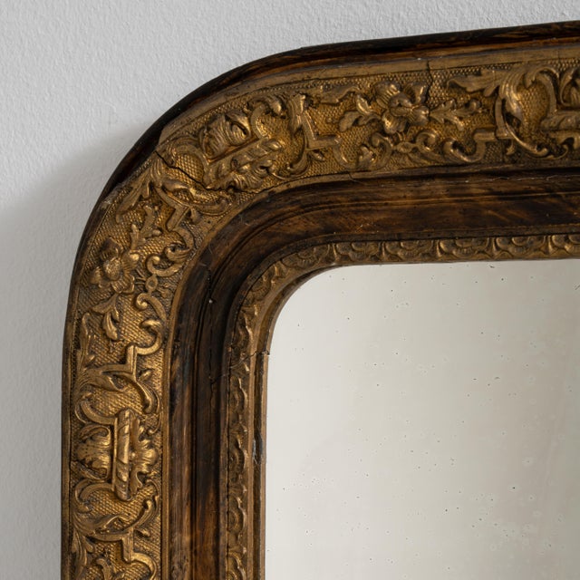 French Louis Philippe Wall Mirror, Antique, France, Circa 1880 For Sale - Image 3 of 8