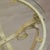 Metal Round Side Table with Glass and Metal Frame For Sale - Image 7 of 10