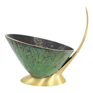 Mid-Century Modern Brass Catchall For Sale