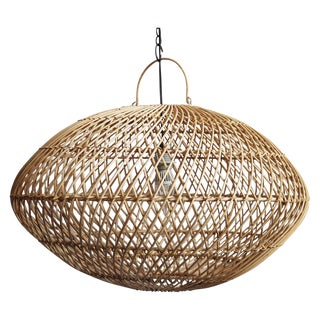 Raw Wicker Lantern For Sale