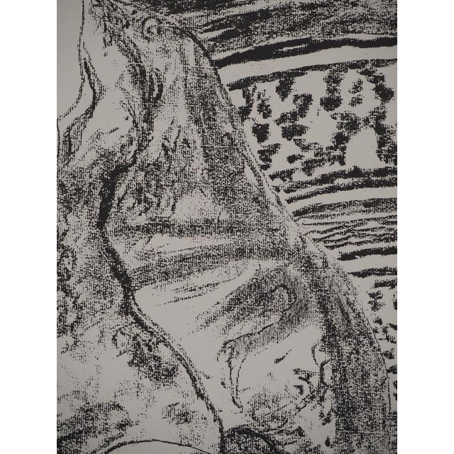 Leopoldo Presas, Young Woman on the Sofa, Lithograph For Sale - Image 7 of 8