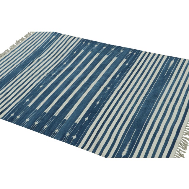 This contemporary Dhurrie flat weave is an exciting new entry in Rug & Kilim's esteemed custom-capable collection....