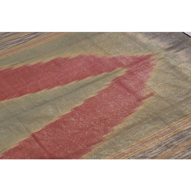 Late 18th Century Antique Persian Yazd Silk Textile With "Tree of Life" Embroidery - Rug & Kilim For Sale - Image 5 of 8