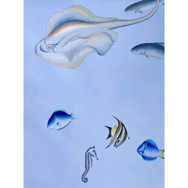 Coastal Wonder of the Deep, Wallpaper, a Set of 4 Panels Wallpaper for Kids Room For Sale - Image 3 of 4