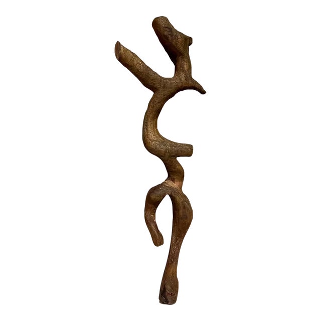 1970s Organic Modern Wood Sculpture For Sale