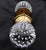 Early 20th Century Antique Controlled Bubble Glass Wide Shank Door Knob Set For Sale - Image 5 of 6