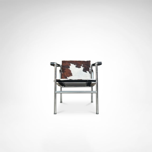 Bauhaus LC1 Armchair in Ponyskin by Le Corbusier for Cassina, 1980s For Sale - Image 3 of 11