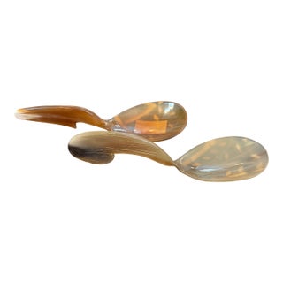 Hand Carved Horn Spoons For Sale