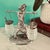 Silver Mid-Century Modern Bombay Co. Silver Plated Nubian Man Salt & Pepper Shaker, Condiment Basket 2001 For Sale - Image 8 of 18