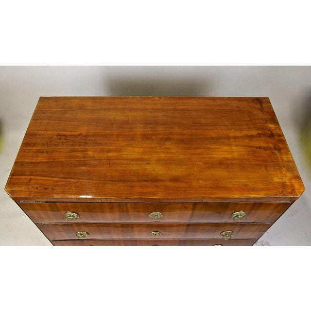 19th Century Biedermeier Chest of Drawers in Cherrywood, Austria, 1830s For Sale - Image 11 of 18